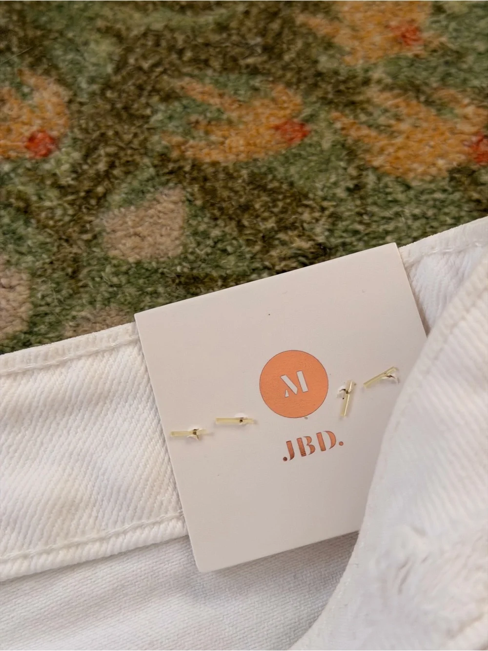 JBD White Denim Shorts NWT